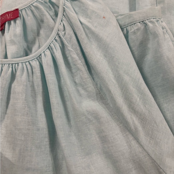 Rose & Thyme 1X Lightweight Women’s Blouse in soft blue hue - Beach Shopping - Picture 4 of 4